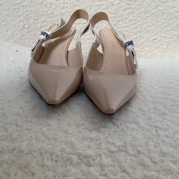 Christian Dior J’adiore light tan patent leather slingback pumps - Picture 3 of 4